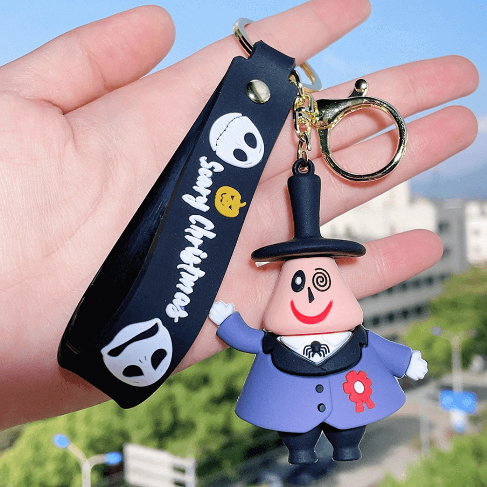 Chaveiro prefeito de Halloween Town – universo Tim Burton | Acessório geek da Disney em edição excêntrica