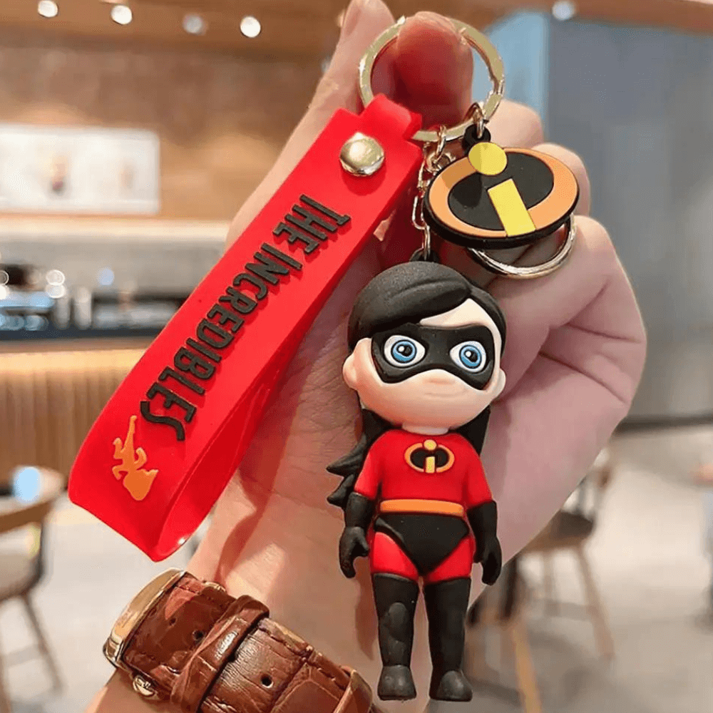 Chaveiro Violeta Pêra – universo Pixar | Acessório geek colecionável da super-heroína invisível