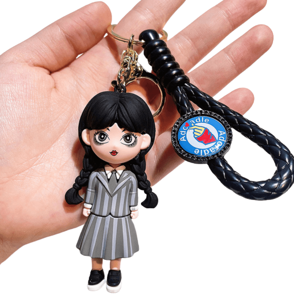 Chaveiros Wandinha da Família Addams