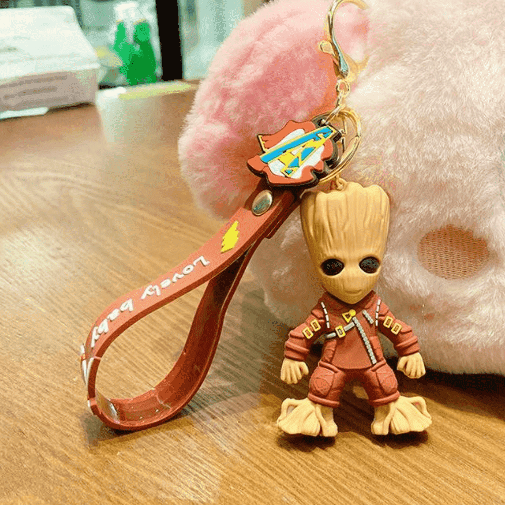 Chaveiro Baby Groot – Guardiões da Galáxia | Acessório Geek Fofo e Nerd Colecionável - Imagem 2