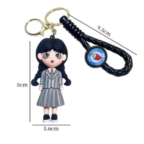Chaveiros Wandinha da Família Addams
